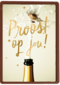 Felicitatie kaart man vrouw champagne proost op jou