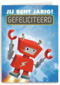 rode robot gefeliciteerd