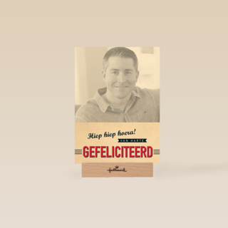 fotokaart hiep hiep hoera van harte gefeliciteerd