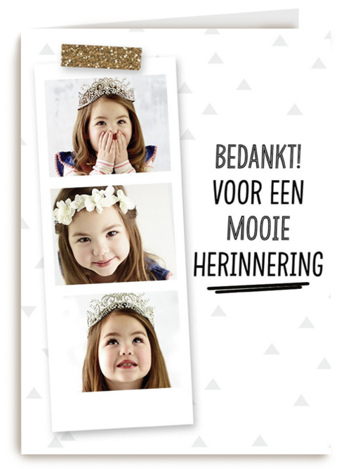 bedankt voor een mooie herinnering