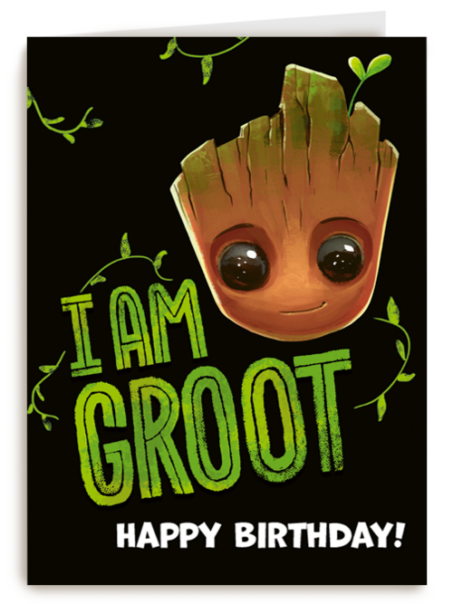 Verjaardagskaart Hallmark | I Am Groot Happy Birthday