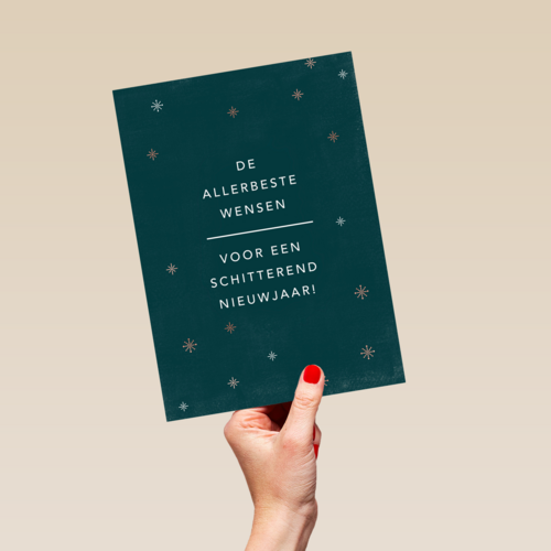 nieuwjaarskaart zakelijk voor een schitterend nieuwjaar