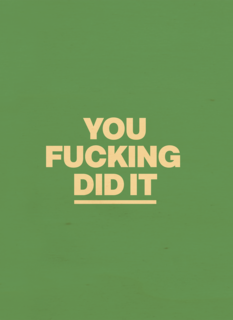 andC You fucking did it
