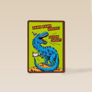 Rawr Hoera 7 Jaar Dino