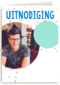 een leuke foto uitnodiging met gekleurde confetti