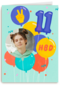 HBD 11 jaar fotokaart