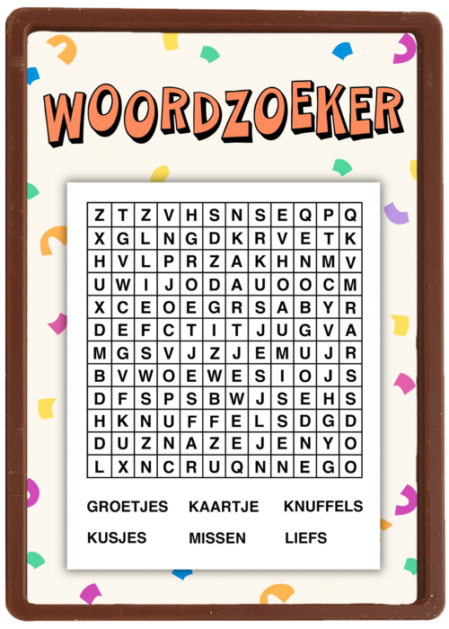 Kaart Hallmark | Op Kamp | Kaart Voor Kinderen Woordzoeker Spelletje Corona Quarantaine