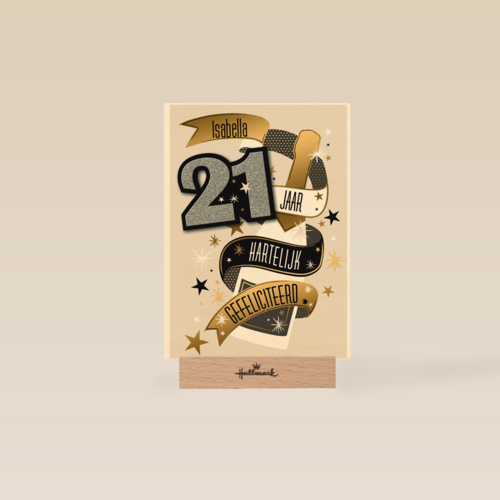 jarig leeftijd 21 eenentwintig gefeliciteerd jaar