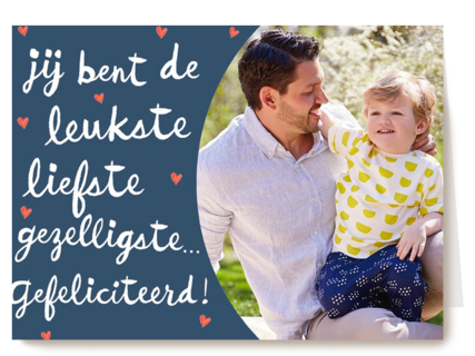 fotokaart verjaardag man jij bent de leukste