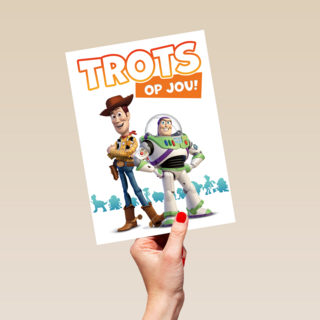 Toy Story kaart trots op jou