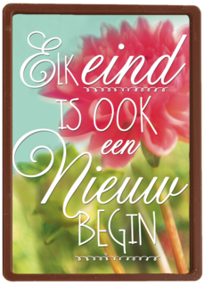 elk eind is ook een nieuw begin kaart