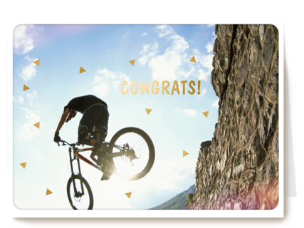 verjaardag kaart klassiek mountainbike