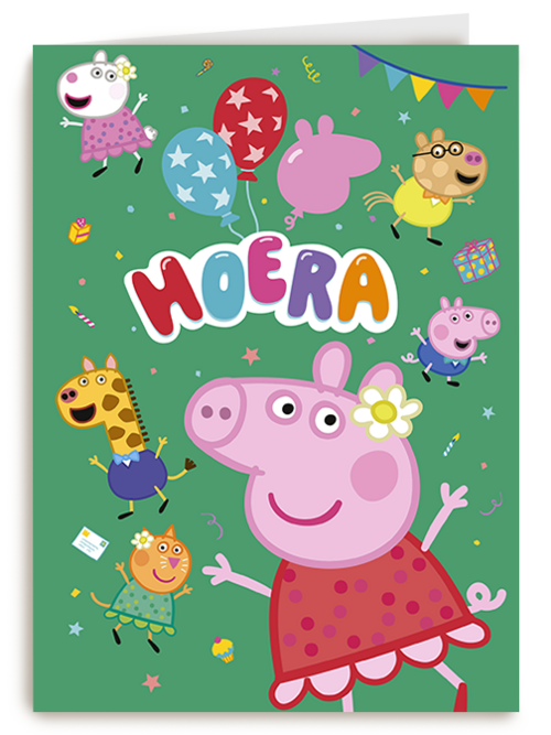 Verjaardagskaart Hallmark | Peppa Pig Hoera Feest