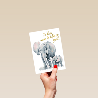 de grote liefde van een olifant