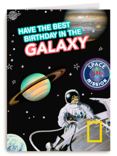verjaardag kaart jongen best birthday galaxy