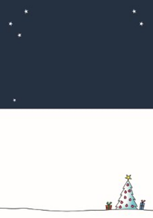 Kerstkaart speciaal voor de donkere dagen