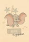 Baby is geboren Disney kaart met Dumbo