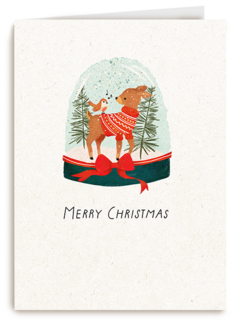 Kinderpostzegels Merry Christmas snowglobe