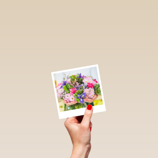 Felicitatiekaart mooi boeket met bloemen