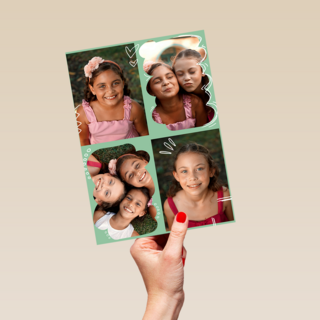 Fotokaart Collage Groen