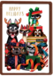 Kerstkaart Folio cats and dogs