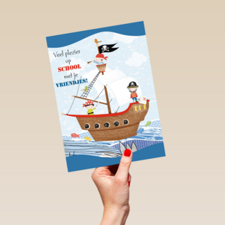 piratenschip veel plezier op school