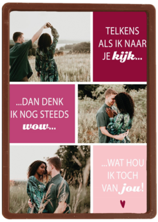 valentijnskaart foto telkens als ik naar je kijk