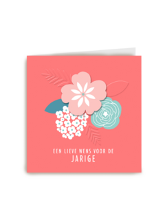 verjaardag kaart stijlvol een lieve wens voor de jarige