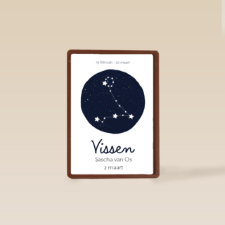 sterrenbeeld kaart vissen tekst aanpasbaar
