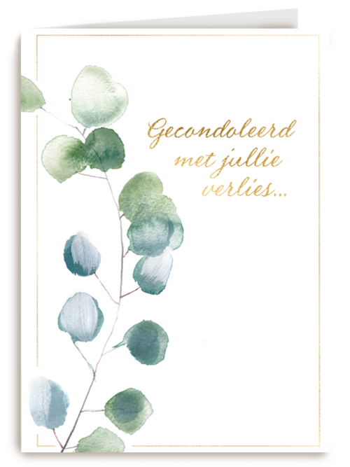 Gecondoleerd met jullie verlies