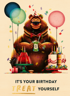 folio bear its your birthday treat yourself