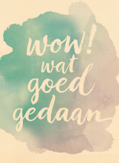 watercolor wow wat goed gedaan