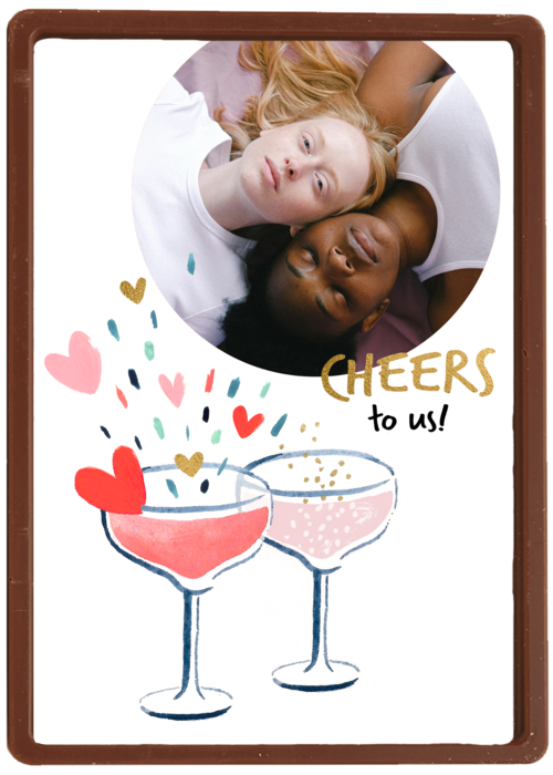 Kaart Hallmark | Valentijn | Cheers To Us Fotokaart
