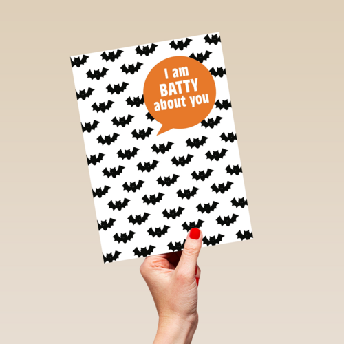 vers van de pers halloween i am batty about you