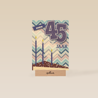 verjaardag leeftijden taart 45