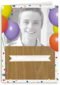 fotokaart gefeliciteerd met je verjaardag ballonnen