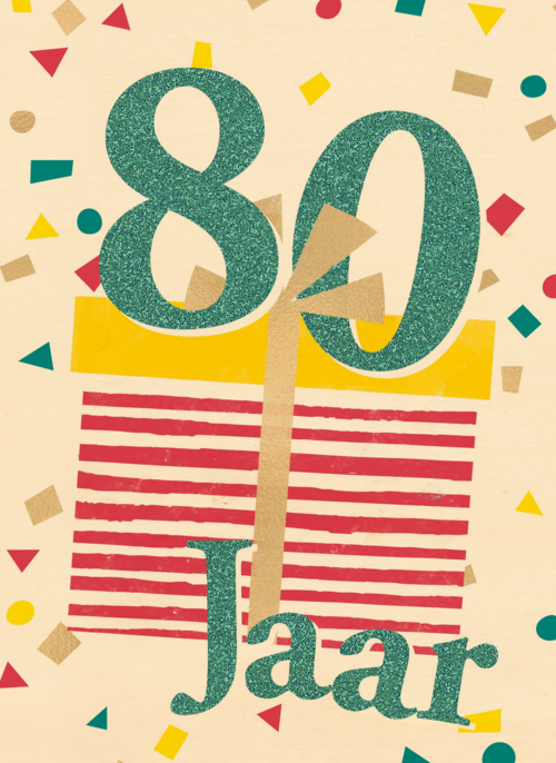verjaardagskaart man vrouw 80 jaar