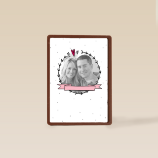 fotokaart wij geven een huwelijksfeest