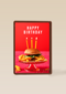 Happy Birthday hamburger
