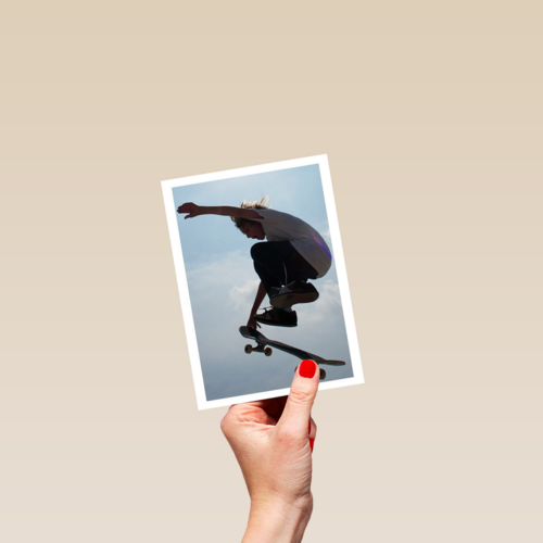 dubbele fotokaart een foto lang