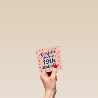 confetti for your 19th birthday