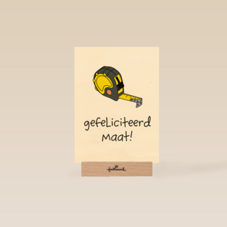Verjaardagskaart man hip Gefeliciteerd maat