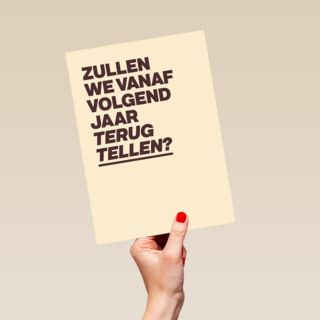 verjaardagskaart vrouw man grappig terugtellen