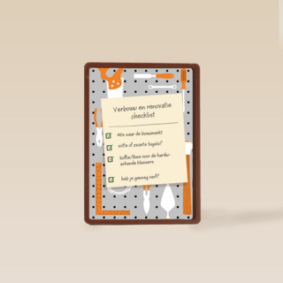 verhuisd kaart checklist verbouwing