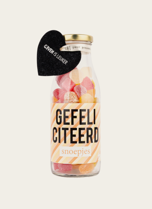 Snoeppot Feliciteer Snoep Tumtum Cadeau Snoep |