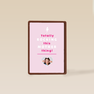 moederdag fotokaart totally rocking this moeder thing