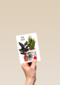verhuisbericht kaart plantjes folio