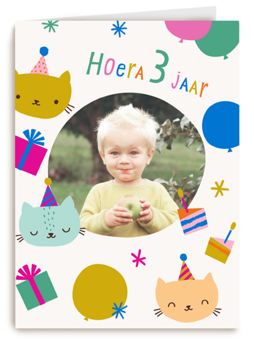 Hoera 3 jaar fotokaart