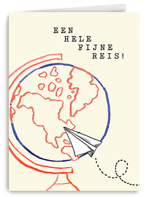 Kaart Hallmark | Groetjes Uit | Een Hele Fijne Reis