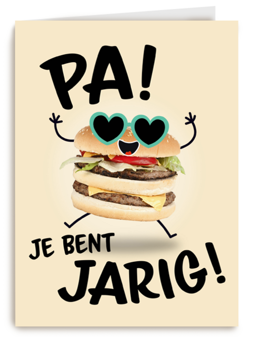 Verjaardagskaart Hallmark | Verjaardagskaart Met Hamburger Voor Pa